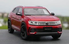 [OEM] 1:18 Volkswagen 2021 Atlas Teramont X rosso modellino di auto Die-Cast