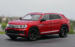 [OEM] 1:18 Volkswagen 2021 Atlas Teramont X rosso modellino di auto Die-Cast