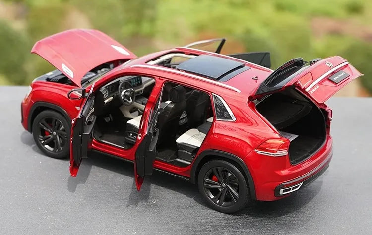 [OEM] 1:18 Volkswagen 2021 Atlas Teramont X Red Model Car Die-Cast