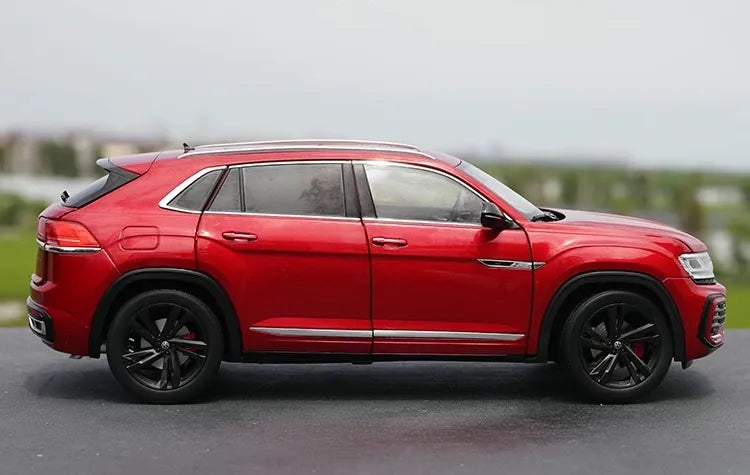 [OEM] 1:18 Volkswagen 2021 Atlas Teramont X rosso modellino di auto Die-Cast
