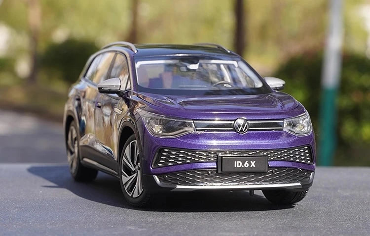 [OEM] 1:18 Volkswagen 2021 ID.6 X Purple Model Car Die-Cast