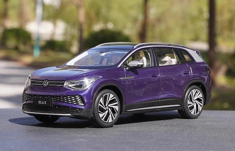 [OEM] 1:18 Volkswagen 2021 ID.6 X Purple Model Car Die-Cast