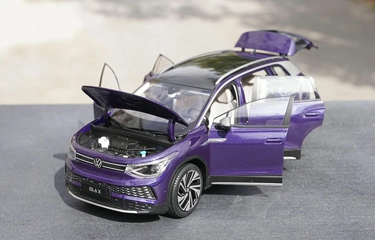 [OEM] 1:18 Volkswagen 2021 ID.6 X Purple Model Car Die-Cast
