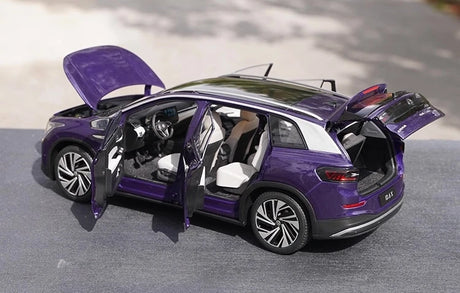 [OEM] 1:18 Volkswagen 2021 ID.6 X Purple Model Car Die-Cast