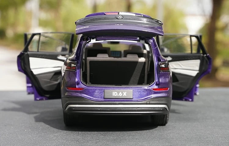 [OEM] 1:18 Volkswagen 2021 ID.6 X Purple Model Car Die-Cast