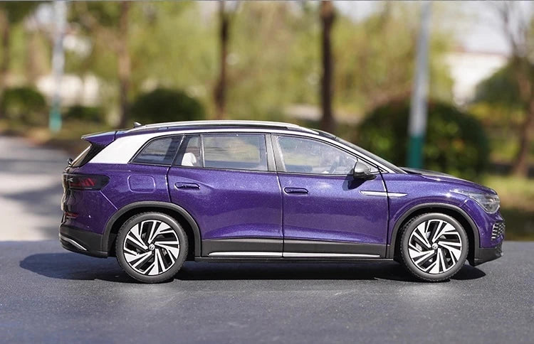 [OEM] 1:18 Volkswagen 2021 ID.6 X Purple Model Car Die-Cast