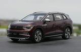 [OEM] 1:18 Volkswagen 2021 ID.6 X rosso modellino di auto Die-Cast
