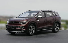 [OEM] 1:18 Volkswagen 2021 ID.6 X Red Model Car Die-Cast