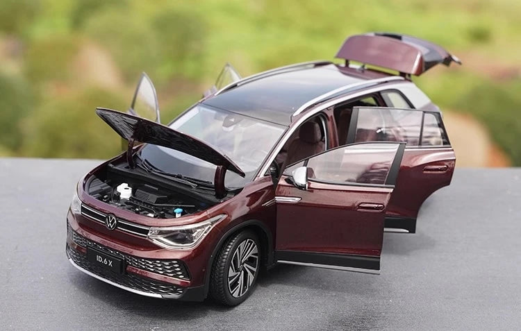 [OEM] 1:18 Volkswagen 2021 ID.6 X Red Model Car Die-Cast