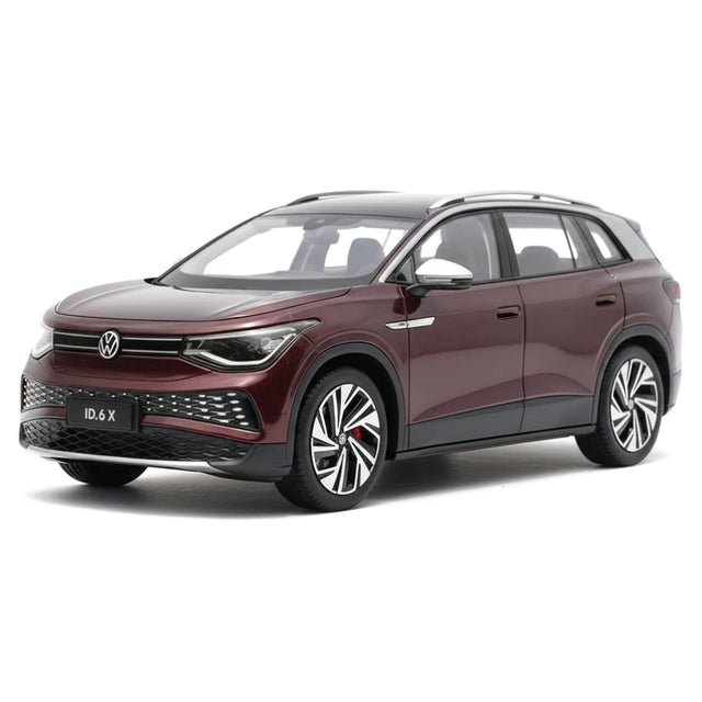 [OEM] 1:18 Volkswagen 2021 ID.6 X rosso modellino di auto Die-Cast