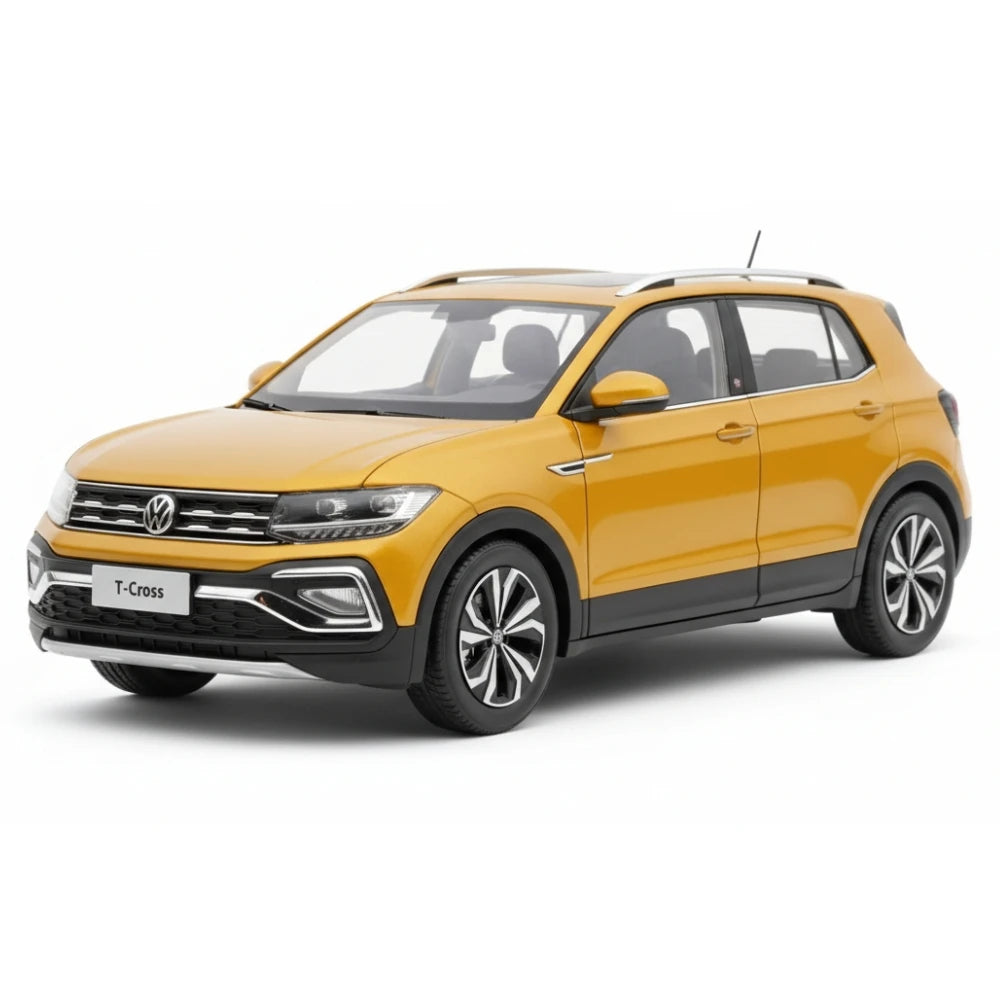[OEM] 1:18 Volkswagen 2021 T-Cross Yellow Model Car Die-Cast