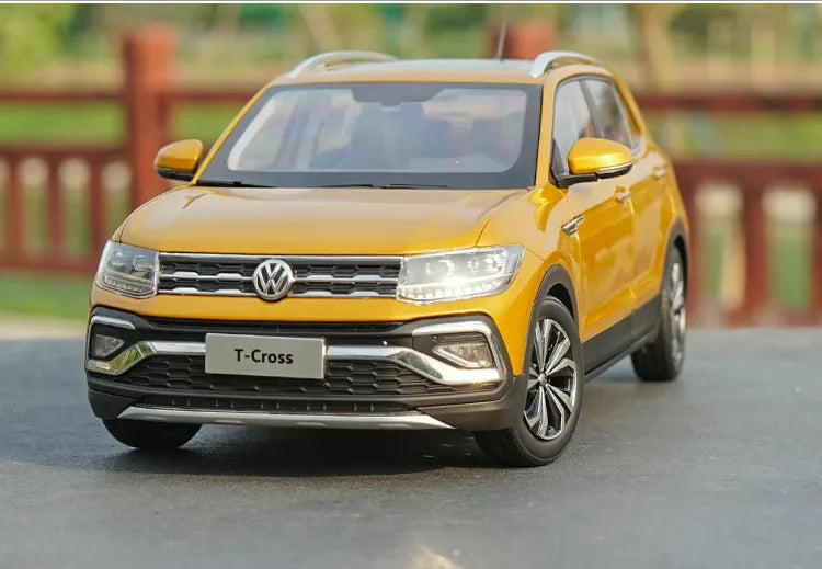 [OEM] 1:18 Volkswagen 2021 T-Cross Yellow Model Car Die-Cast