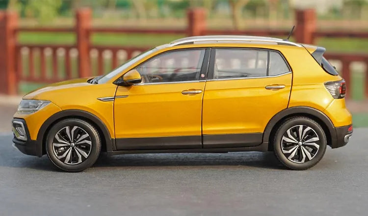 [OEM] 1:18 Volkswagen 2021 T-Cross Yellow Model Car Die-Cast