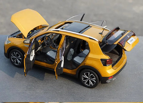 [OEM] 1:18 Volkswagen 2021 T-Cross Yellow Model Car Die-Cast