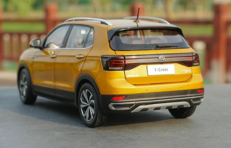 [OEM] 1:18 Volkswagen 2021 T-Cross Yellow Model Car Die-Cast
