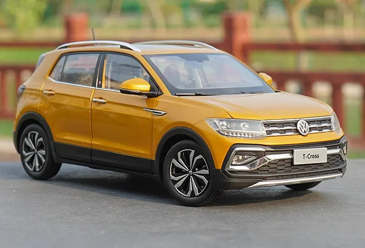 [OEM] 1:18 Volkswagen 2021 T-Cross Yellow Model Car Die-Cast