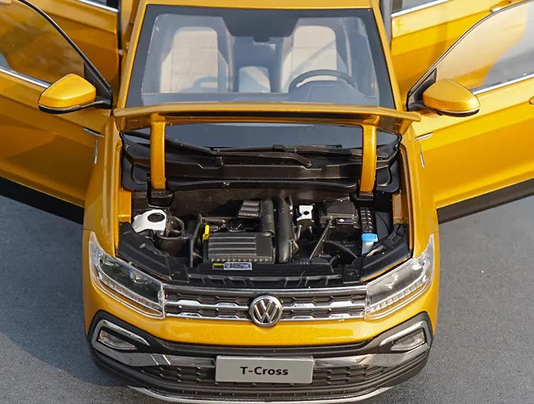 [OEM] 1:18 Volkswagen 2021 T-Cross Yellow Model Car Die-Cast