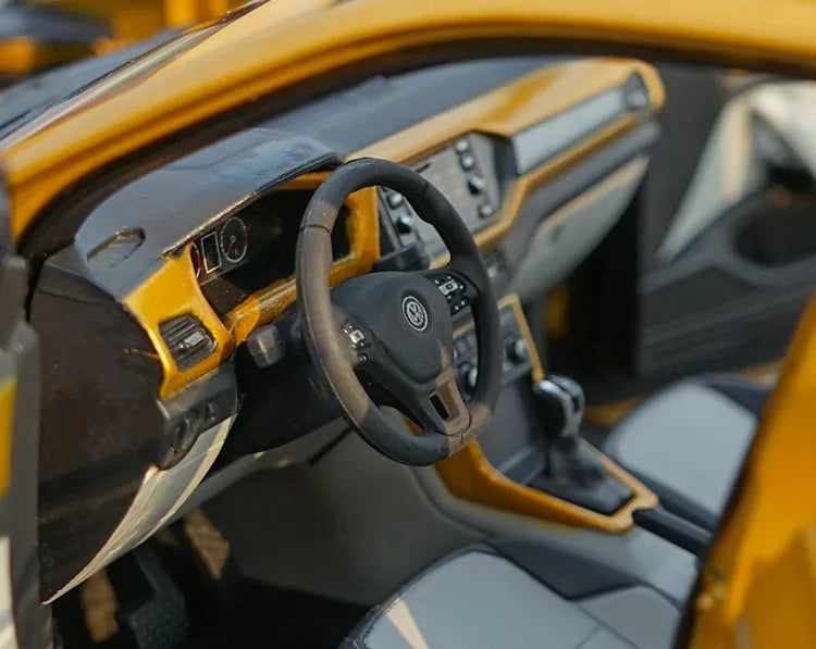 [OEM] 1:18 Volkswagen 2021 T-Cross Yellow Model Car Die-Cast