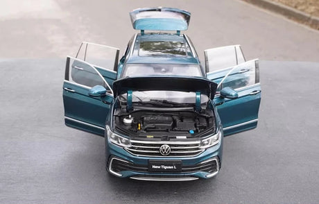 [OEM] 1:18 Volkswagen 2022 Tiguan L Blue Model Car Die-Cast