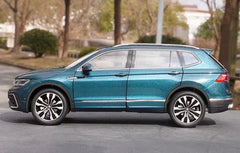 [OEM] 1:18 Volkswagen 2022 Tiguan L Blue Model Car Die-Cast
