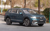 [OEM] 1:18 Volkswagen 2022 Tiguan L bleu voiture miniature Die-Cast