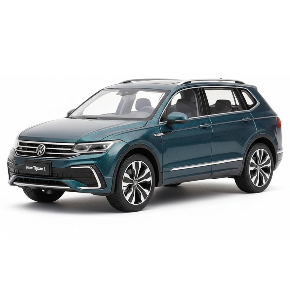 [OEM] 1:18 Volkswagen 2022 Tiguan L Blue Model Car Die-Cast