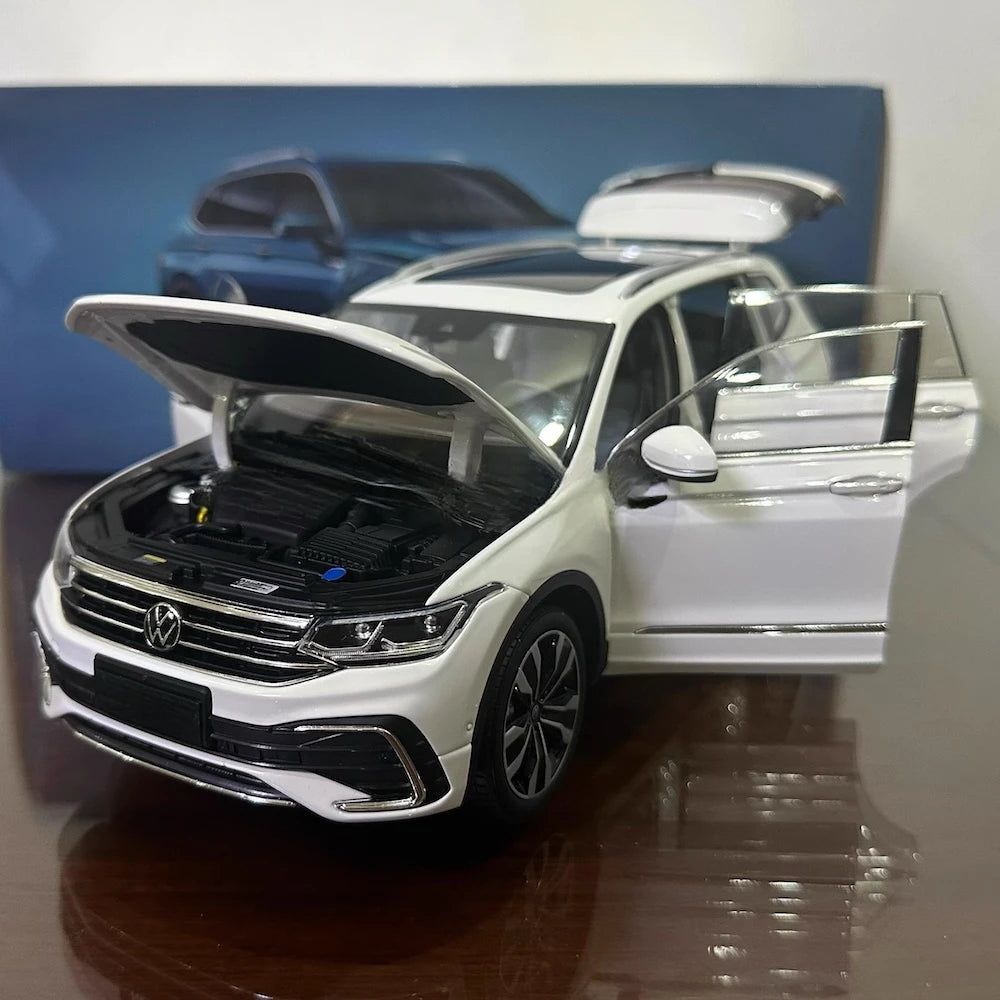 [OEM] 1:18 Volkswagen 2022 Tiguan L blanc voiture miniature Die-Cast