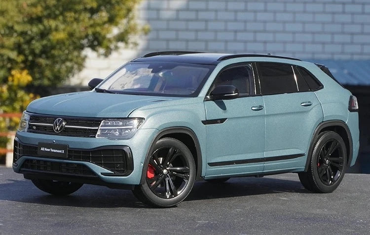 [OEM] 1:18 Volkswagen 2023 Atlas Teramont Blue Model Car Die-Cast