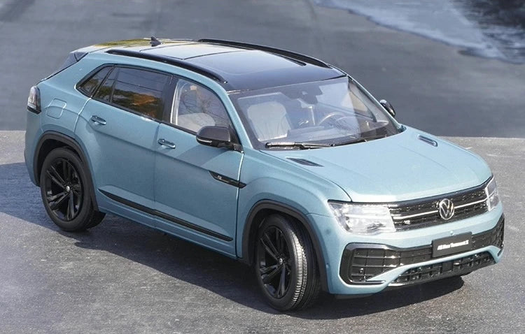 [OEM] 1:18 Volkswagen 2023 Atlas Teramont Blue Model Car Die-Cast