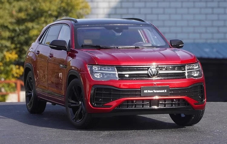 [OEM] 1:18 Volkswagen 2023 Atlas Teramont Red Model Car Die-Cast