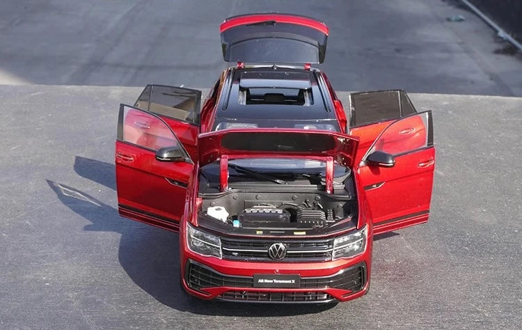 [OEM] 1:18 Volkswagen 2023 Atlas Teramont Red Model Car Die-Cast