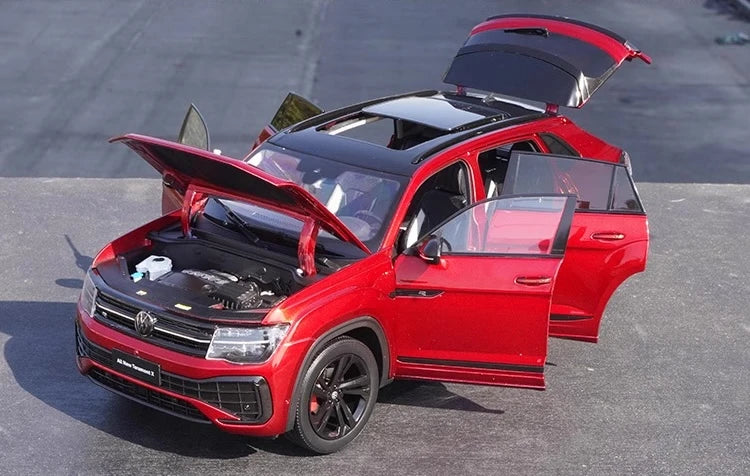 [OEM] 1:18 Volkswagen 2023 Atlas Teramont Red Model Car Die-Cast