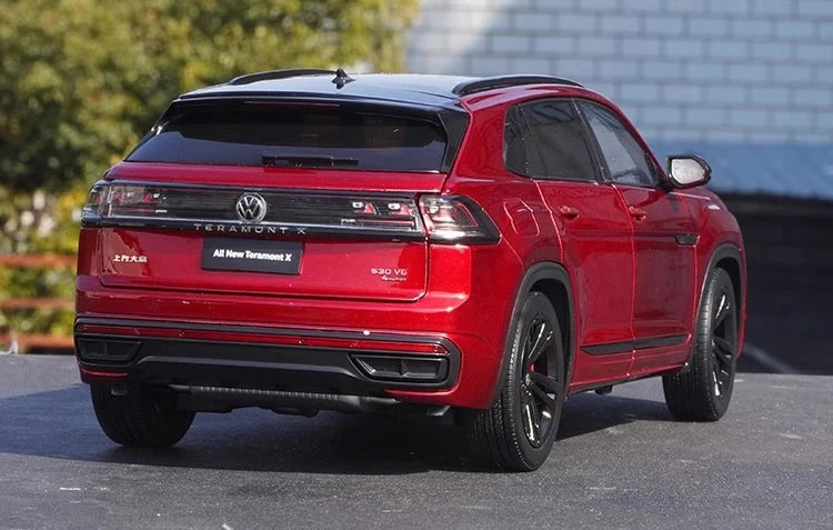 [OEM] 1:18 Volkswagen 2023 Atlas Teramont レッド モデルカー Die-Cast