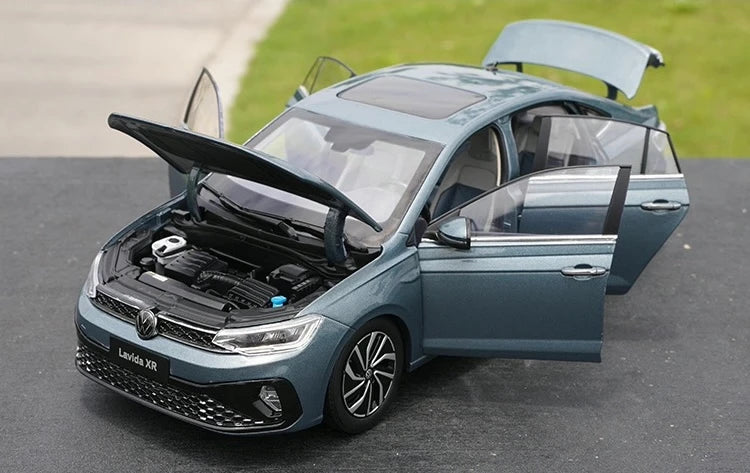 [OEM] 1:18 Volkswagen 2023 Lavida XR Blue Model Car Die-Cast