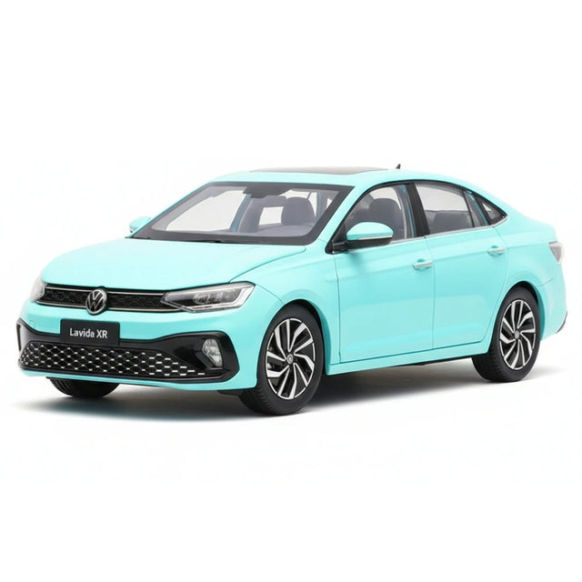 [OEM] 1:18 Volkswagen 2023 Lavida XR Cyan voiture miniature Die-Cast