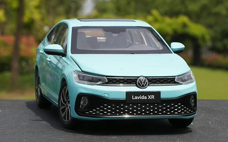 [OEM] 1:18 Volkswagen 2023 Lavida XR Cyan Model Car Die-Cast