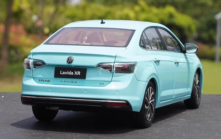 [OEM] 1:18 Volkswagen 2023 Lavida XR Cyan Model Car Die-Cast
