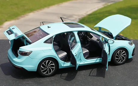 [OEM] 1:18 Volkswagen 2023 Lavida XR Cyan Model Car Die-Cast