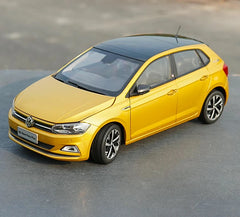 [OEM] 1:18 Volkswagen 2023 Polo Yellow Model Car Die-Cast