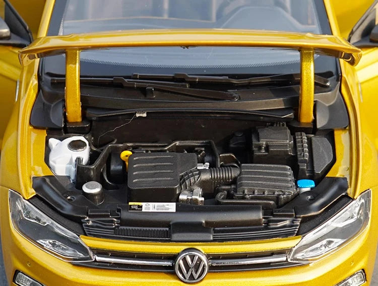 [OEM] 1:18 Volkswagen 2023 Polo Yellow Model Car Die-Cast