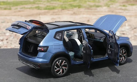 [OEM] 1:18 Volkswagen 2023 Taos Tharu Blue Model Car Die-Cast