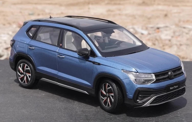 [OEM] 1:18 Volkswagen 2023 Taos Tharu Blue Model Car Die-Cast