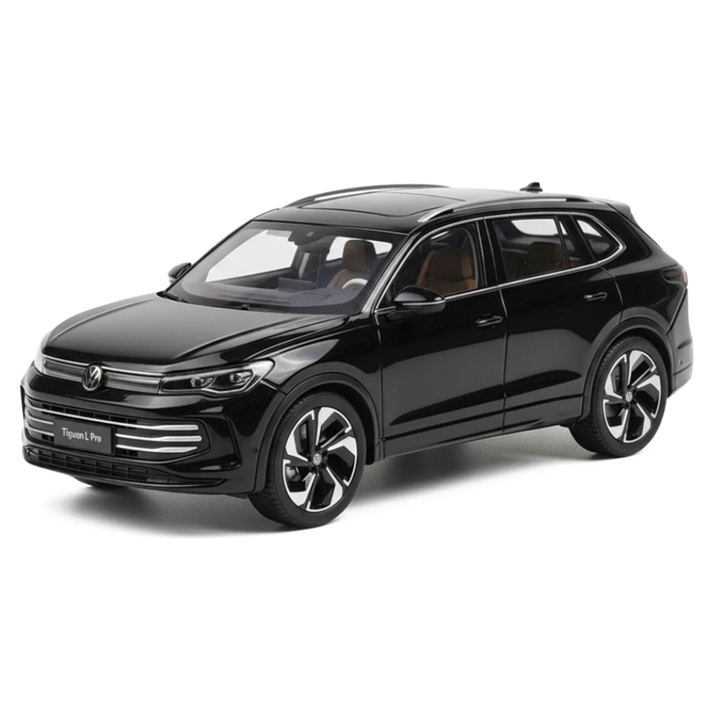[OEM] 1:18 Volkswagen 2024 Tiguan L Black Model Car Die-Cast