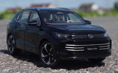 [OEM] 1:18 Volkswagen 2024 Tiguan L Black Model Car Die-Cast