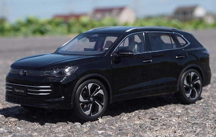 [OEM] 1:18 Volkswagen 2024 Tiguan L Black Model Car Die-Cast