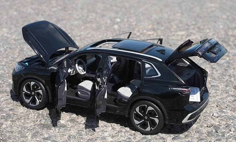[OEM] 1:18 Volkswagen 2024 Tiguan L Black Model Car Die-Cast