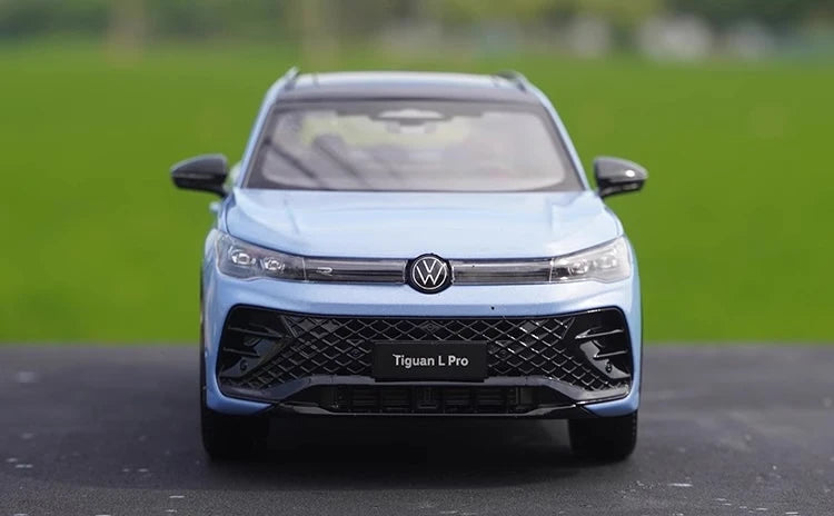 [OEM] 1:18 Volkswagen 2024 Tiguan L Blue Model Car Die-Cast