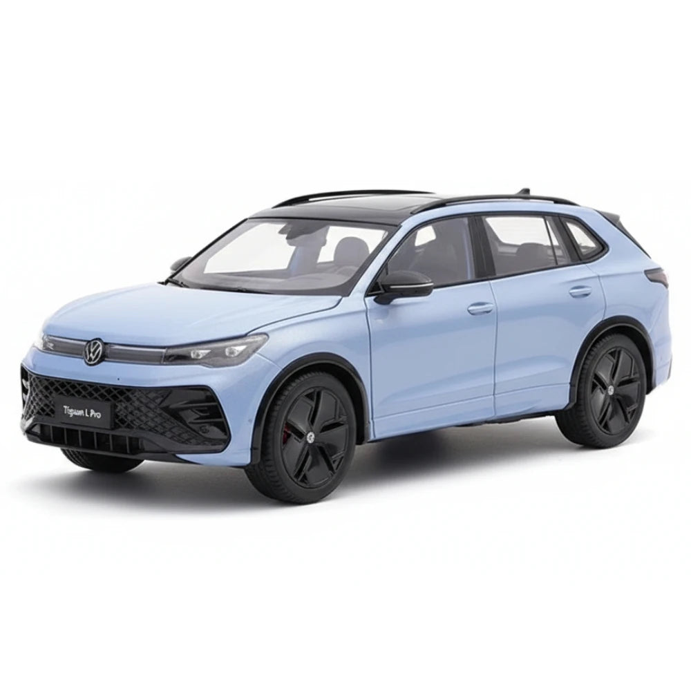 [OEM] 1:18 Volkswagen 2024 Tiguan L Blue Model Car Die-Cast