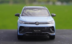[OEM] 1:18 Volkswagen 2024 Tiguan L Blue Model Car Die-Cast