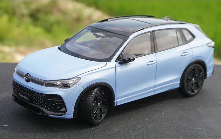 [OEM] 1:18 Volkswagen 2024 Tiguan L Blue Model Car Die-Cast